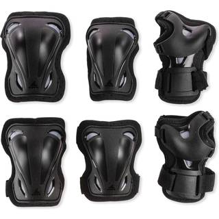 Rollerblade Skate Gear 3 Pack Protective Gear Knee Pads Albue Pads og h?ndledsvagter Inline Skating Multi Sport Protection Unisex Black S