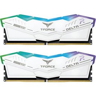 Team Group T-Force Delta RGB DDR5-7200 - 32GB - CL34 - Dual Channel (2 pcs) - Intel XMP - Hvid med RGB