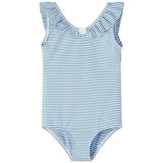 Name It Silver Lake Blue Badedragt Neon Striber