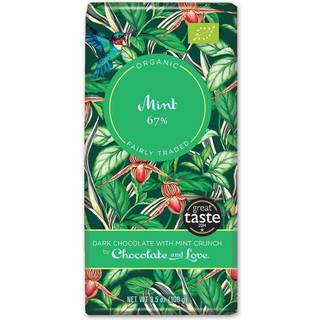 Chocolate and Love Chokolade Mint 67% Ø - 80 g.
