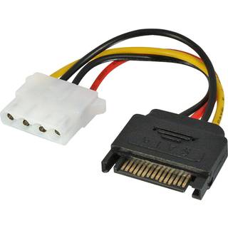 LINDY SATA Power Connector to LP4 Power Cable, 0.15m