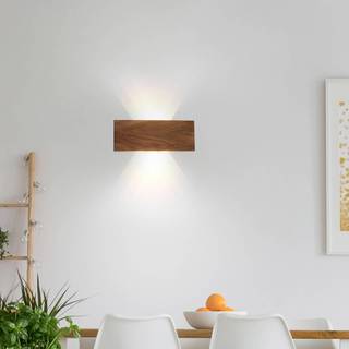 Landlig væglampe træ 32 cm inkl LED 6 lys - Ajdin