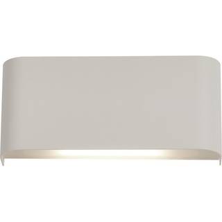 Match Box LED-væglampe, hvid, metal, op/ned, 18 cm