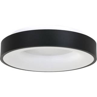 LED-loftslampe Ringlede 2.700 K Ø 38 cm sort