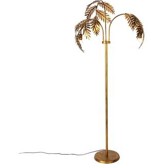 Vintage gulvlampe guld 193 cm 3-lys - Botanica