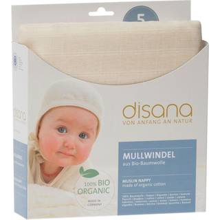 Disana Muslin Stofbleer/Minisvøb - 5 stk. - 80x80cm. - Natural