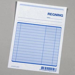Regning 2250 toplimet 148x105 mm 100 blade