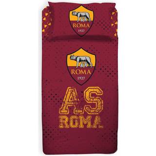 Sengetøj 140x200 cm - AS Roma - Fodbold sengetøj - Sengelinned i 100% bomuld