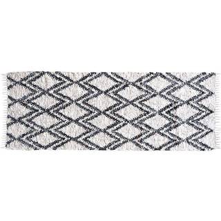 Au Maison tæppe - Berber rug neutral/sort - 70x200 cm