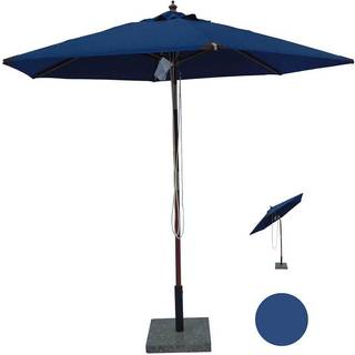 HOFFMANN Parasol geneve Ø 2,5 m m/tilt – blå