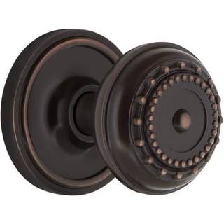 Nostalgic Warehouse Classic Rosette Single Dummy Meadows Door Knob i tidlös brons