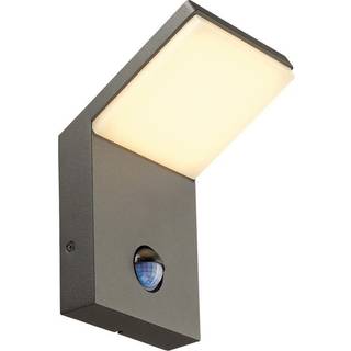 Ordi LED-væglampe, antracit, aluminium, bredde 10 cm, sensor