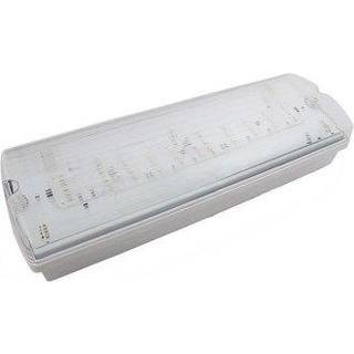 V-Tac 3W LED nødbelysning - Til væg/loft montering 140 lumen, inkl. batteri og piktogrammer - Dæmpbar : Ikke dæmpbar, Kulør : Kold
