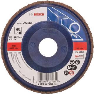 Bosch Lamelslibeskive B:mt Ø115x22mmk40 Flad - 2608607361