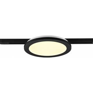 Camillus LED-skinnelampe til DUOline, sort, Ø 26 cm