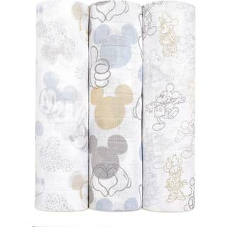 Aden + Anais aden + anais White Anais Large Disney BaMinnie Mouse 100% Cotton Muslin Blankets 3 Pack