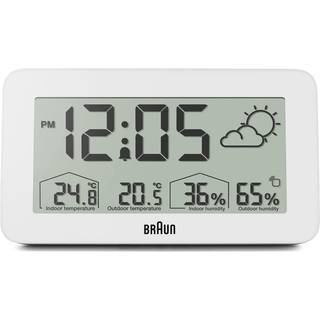 Braun BC13WP digitaler Wecker m. Wetterstation