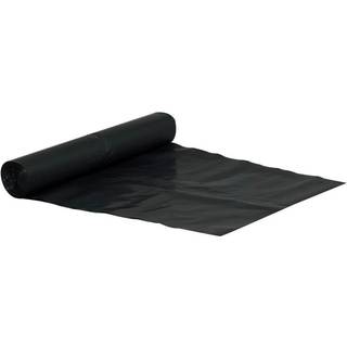 Affaldssække 100 liter LDPE genanvendt plast 70x110cm sort
