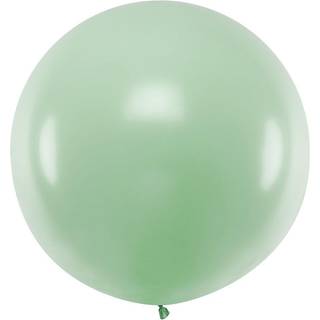 1 stk Kæmpe pastel pistace ballon - 1 meter