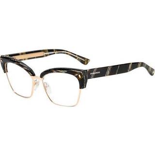 Dsquared2 D2 0024 UCN 54 Briller Kvinder Black - Black Horn - 54mm