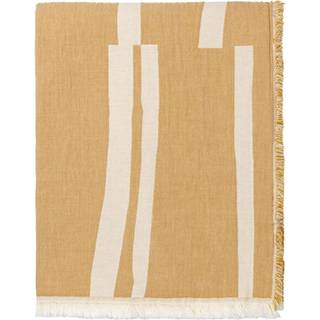 Elvang Lyme Grass Dekorativt Tæppe 130x180 Cm t - Plaider & Tæpper Økologisk Bomuld Gul - 5006