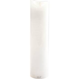 Sara Genopladelig, Ø7,5xH30cm, Hvid