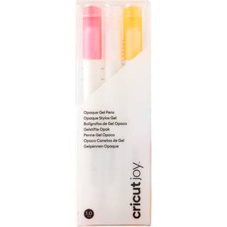 Cricut Joy Opaque Gel Penne 3-pak - Vit/pink og orange