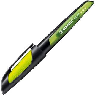 Easybuddy Patronenfüller mit L Feder für Linkshänder - Schwarz/Limette