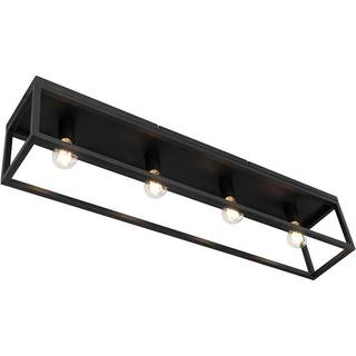 Industriel loftslampe sort 99,5 cm 4-lys - Cage