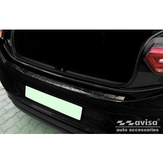 Læssekantbeskytter - VW ID.3 hatchback 5-dørs 2019-> Rustfrit Stål - Sort Børstet Stål - Hurtig levering