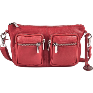Style Granada i flot mørkerød læder. Suveræn kombineret skuldertaske / crossbody / bumbag