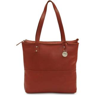 Style Madagascar i rødlig cognac (kun få stk. på lager). Perfekt shopper, ferie- og strandtaske i letvægtslæder