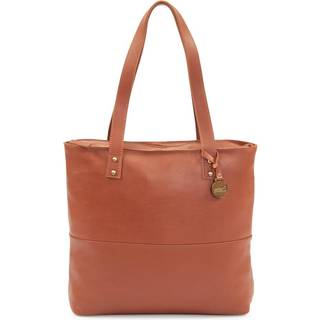 Style Madagascar i cognac. Perfekt shopper, ferie- og strandtaske i letvægtslæder