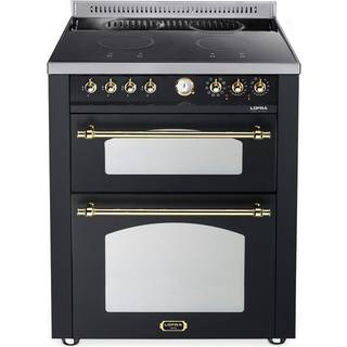 Lofra Komfur - Dolce Vita 70 cm (2 ovne) (Sort/Messing) Induktion