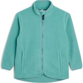 Tretorn Juniors' Farhult Pile Jacket Dusty Turquoise, 085/Dusty Turqu, 134/140