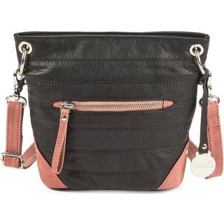 Style Calcutta skuldertaske. Skøn mellemstor crossbody i sort kvalitetslæder