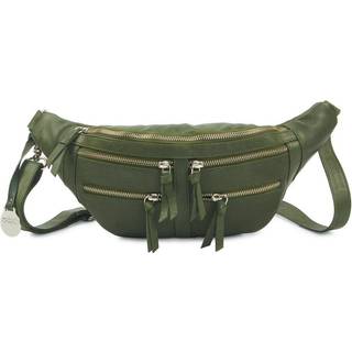 BEMÆRK: Kollektionsprøve. Style Honduras i flot armygrøn. Cool bumbag i kraftigt læder med masser af rum og lommer