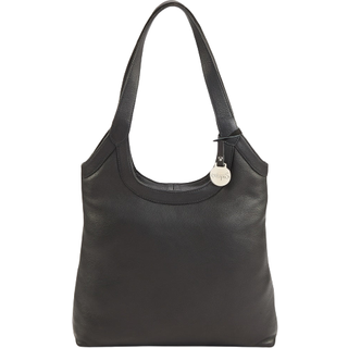 Style Laos i sort (kun to stk. på lager). Superflot og elegant hånd-, skulder-, og crossbody skindtaske