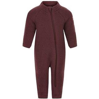 Mikk-Line - Køredragt Wool Baby Suit - Decadent Chocolate - 62