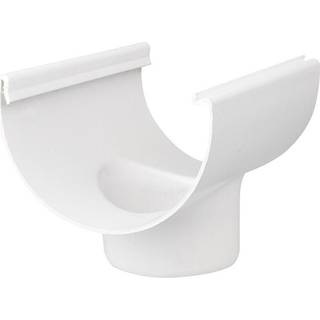 Plastmo tudstykke, PVC, hvid - nr. 12/Ø110 mm
