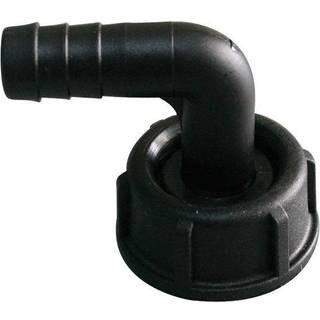 Forbindelsesnippel til tanke Nuova Rade Diablo Easy Switch, 90°, 1/2", Ø11 mm, sort, plast