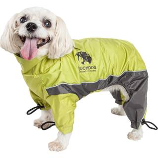 TouchDog 'Quantum-is' Full Body Bodied Justerbar og 3M Reflekterende k?ledyr Dog Coat Jacket m/ Blackshark Technology Medium Light Yellow Grey