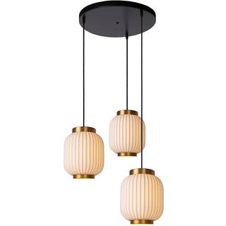 Lucide Gosse 3 porcelæn pendel Ø19,5cm 3x E27 Mat Guld