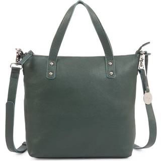 Style Mexico i mørkegrøn. Smuk stor lædertaske til hånd, skulder & crossbody i det blødeste kvalitetslæder