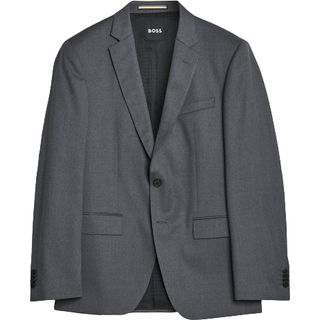 Huge Slim Fit Wool Blazer Dark Blue