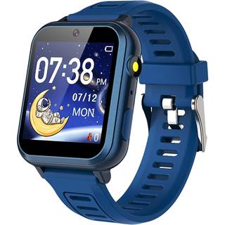 Kids Game Smart Watch til b?rn med 24 puslespil HD Touch Screen Camera Music Player Pedometer Alarmur Lommerende lommelygte 12/24 timer B?rn ser