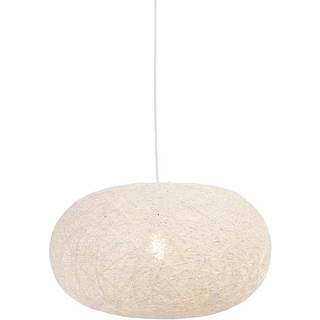 Rustik pendellampe hvid 50 cm - Corda Flat