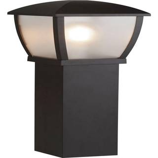 Seattle pullert, IP44, sort, højde 73 cm, metal