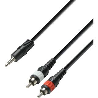 Adapter Kabel 3,5mm Jack Stereo til 2 x RCA Phono - 3 meter