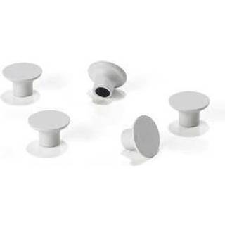 Zone Denmark A-bulletin board Magnet 5 stk. - Soft Grey - 1,3cm-dia.2,2cm